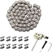 KAMIER 25H Timing Starter Chain 62 Link Breaker for 70cc 90cc 110cc 125cc TaoTao ATA Kazuma Falcon Coolster Mountopz Vitacci Lifan Ice Bear Sunl Chinese ATV 4 Wheeler Quad Go Kart Pit Dirt Bike Parts