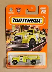 Matchbox MBX FIRE DASHER San Luis Obispo Fire Department #60 Yellow