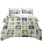 Nice Winter and Christmas Panel Quilt Cover