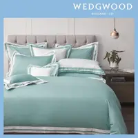 在飛比找momo購物網優惠-【WEDGWOOD】500織長纖棉Bi-Color素色被套枕