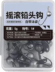 Jig Heads for Fishing | Weighted Angling Hook, Freshwater and Saltwater Fishing Jigs Lead Hooks for Tilapia, Crappie, Bass, Bluefin Bream