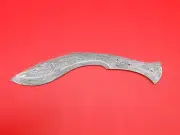 Custom Handmade Pattern Damascus Hunting Gurkha Kukri Blade Blank F302