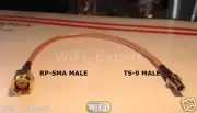 8 inch RP-SMA Male to TS9 Male Pigtail Coaxial RF TS-9 Cable RG316 USA