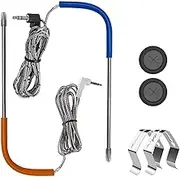 Traeger Replacement Temperature Probe, 2-Pack with Grommets & Clips, Waterproof, 3.5 mm Plug