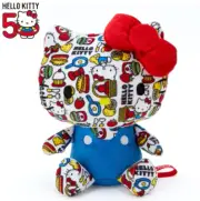 Sanrio Hello Kitty Plush Doll Colorful Hello Kitty 50th Anniversary 8.66in. New