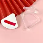 Portable Triangle Sponge Transparent Cosmetic Bag Makeup Puff Box Storage .w TAI