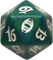 Future Sight Spindown Life Counter D20 Dice MTG Magic the Gathering Green