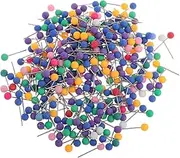 Totority 4pcs Colorful Ball Head Pins for Sewing and Crafts Faux Pearl Head Pin for Jewelry Making Sharp Needle Tips for Easy Fabric Locating Durable Material for DIY Projects