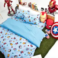 在飛比找蝦皮商城優惠-戀家小舖 台灣製床包 超萌英雄 復仇者聯盟 床高25公分 床