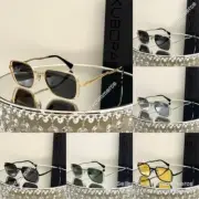 Unique Kuboraum H22 Sunglasses - Unisex Punk Metal Silver Frame Green Lens 51□21