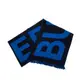 BURBERRY 經典LOGO徽標羊毛流蘇圍巾 (暗炭灰藍色)
