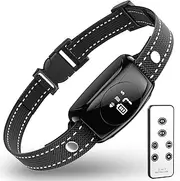 [2025 Upgrade] No Shock Dog Bark Collar with 4 Modes, Dog Training Collar with Remote, IPX7 Waterproof Bark Collar for Most Breed Sizes, Safe No Shock Bark Collar for Garden & Courtyard Use