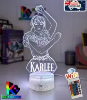WEDNESDAY ADAMS PERSONALISED 3D LED Night Light 7 Colour Change Room Lamp