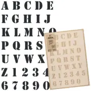 Reusable PLASTIC Wall STENCIL Template 17.7x25.6" or 25.6x37.4" LETTERS NUMBERS