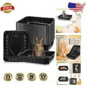 Value Pack of 50 Large Disposable Kitty Litter Boxes for Cats & Small Pets
