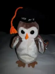 Vintage Rare with ERRORS Ty Beanie Baby WISE The OWL1998 P.E. PELLETS #610