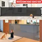 Retractable Baby Safety Fence Pet Stair Gate Barrier for Kids Dog Cat 1.4/1.8/3M