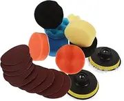 CHICAMPERA 1 Set Buffing Pad Kit Sponge Polishing for Drill Self Adhesive Design for Waxing and Detailing Durable and Versatile Polishing