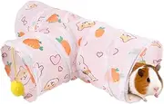 Cat Tunnel Toy - Guinea Pig Tunnels with Hanging Ball Feature | Folding Rabbit Tunnel | Portable Pet Toy Tunnel for Guinea Pigs, Hamster, Ferret, Kittens, Hedgehogs