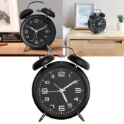 4" Retro Loud Double Bell Mechanical Wound Alarm Clock With Night Light NEW