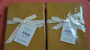 NATEMIA 100% Organic Jersey Cotton Crib FITTED Sheets HARVEST GOLD NEW! Set 2