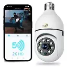 5G 1080P HD Light Bulb WiFi Security Camera Home Outdoor Wireless IP Cam CCTV AU