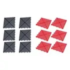 6x Interlocking Floor Tiles Non Slip Splicing Mats for Bar Toilet Restaurant