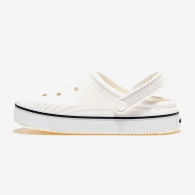 New CROCS Womens OFF COURT CLOG CRS208371 WHITE UNISEX US W 6 - 9