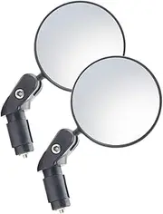 Totority X Handlebar Mirrors for Bicycles Rotatable Rearview Mirror for Cycling Bike Parts Fit High Visibility