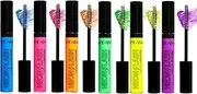 Joyeee Colored Mascara, Waterproof Smudge Proof Black Blue Brown Mascara Set, 6PCS 4D Silk Fiber False Lash Effect Mascara Eyelash Comb Volume Length Long Lasting Lashes Make Up for Women Girl Gift