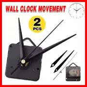 2PCS Silent DIY Quartz Movement Wall Clock Motor Mechanism Repair Kit AU STOCK