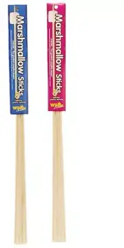 Wooden Campfire Marshmallow Roasting Sticks - 12 Pack