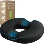 Donut Pillow Seat Cushion for Tailbone Pain Relief and Hemorrhoids, Memory Fo...