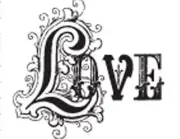 Love Silhouette Home Decor Cross-Stitch Pattern Needlepoint Chart