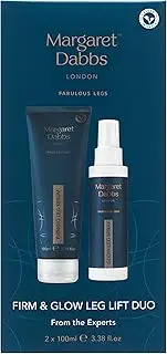 Firm and Glow Leg Lift Duo by Margaret Dabbs for Unisex - 2 Pc 3.38oz Firming Leg Serum, 3.38oz Glow