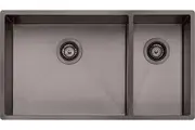 Oliveri Spectra 1 and 1/2 Bowl Sink Gun Metal SB35GM
