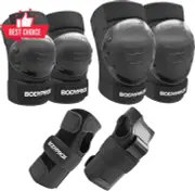 Skating Protective Gear Set Knee Elbow Wrist Pads Skateboard Roller BMX