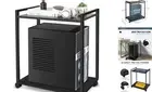 Computer Tower Stand, 2-Tier CPU Stand PC Stand with Lockable Wheels Under