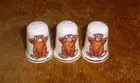 "I see hear speak nothing" 3 monkey thimbles thimble