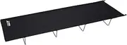 Captain Stag Outdoor Bed, Bed, Cot, Low Style, Compact Bed, Storage Bag Included, Black, Glacier