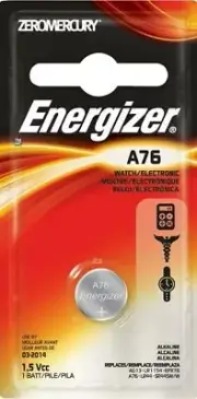 Energizer LR44 AG13 A76 Alkaline Button Cell Battery