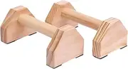 2pcs Wood Push Up Bars,Fitness Equipment,Wooden Handstand Trainer,Pushup Handle with Non-Slip Base,Small Fitness Machines,for Men And Women Fitness Training
