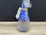 Evian Millenium 2000 Large Glass Tear Drop Water Bottle Special Edition