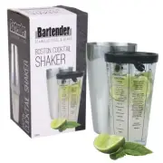 NEW Bartender Boston Shaker w/ Recipes Cocktail Maker Bar Spirits Mixer Martini
