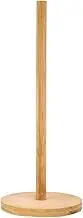 KARFRI Paper Towel Holder, Natural Wooden Rustic Paper Stand Towel, Bamboo Towel Paper Rack, Modern Paper Holder Dispenser for Kitchen Countertop, Cabinet, Table and Bathroom