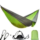 Single Double Hammock Adult Outdoor Backpacking Hunting With 2 Strap 2 Carabiner