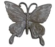 Mr Gecko Cast Iron Handcrafted Cute Butterfly Antique Rust Decor Figurine Statue