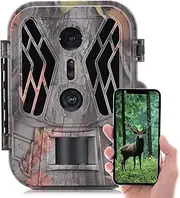 Dual Lens Trail Camera 36MP 4K Motion Activated Wildlife Hunting Camera No Glow Night Vision Wildlife Scouting Camera Farm Securi Camera Camouflage One Size
