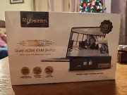 Rybozen Dual HDMI KVM Switch 2 Port Monitor Extended Display, 4K USB KVM Switch