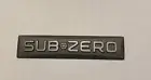 OEM Nameplate For Sub-Zero Fridge Freezer Badge Emblem 3M Logo Polished Aluminum